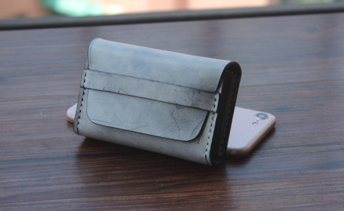 卡包名片包薛氏工坊出品擦蜡植鞣头层牛皮手工缝制男女cardholder - 图2