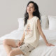 Yalu pajamas ສໍາລັບແມ່ຍິງທີ່ມີ pads ຫນ້າເອິກ 2026 ລະດູຮ້ອນໃຫມ່ vest ຝ້າຍບາງໆສັ້ນສາມາດ worn ຢູ່ນອກເຮືອນຊຸດເຄື່ອງນຸ່ງຫົ່ມ