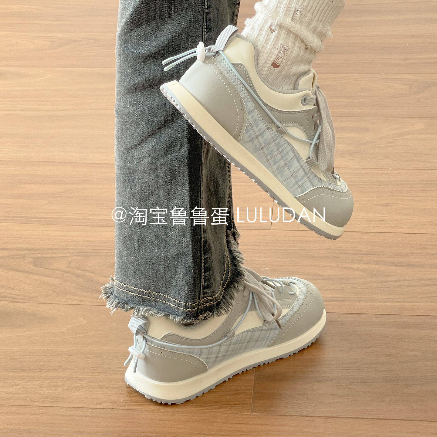 鲁鲁蛋 秋季厚底女鞋阿甘鞋子女2025新款爆款韩系板鞋百搭小白鞋 - 图0