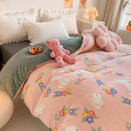 定做订制A类加厚牛奶绒被套被罩15*180*215*229*230*250/248×248 - 图2