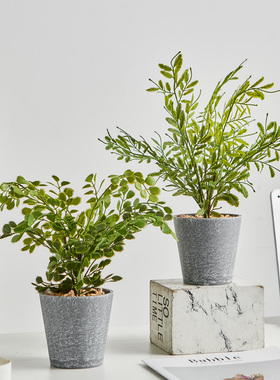 北欧仿真绿植小摆件办公室客厅