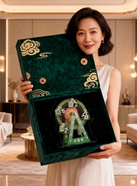 中国风珐琅祥云生肖兔打火机