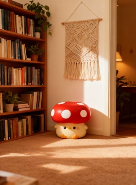 可爱蘑菇毛绒包挂钥匙扣