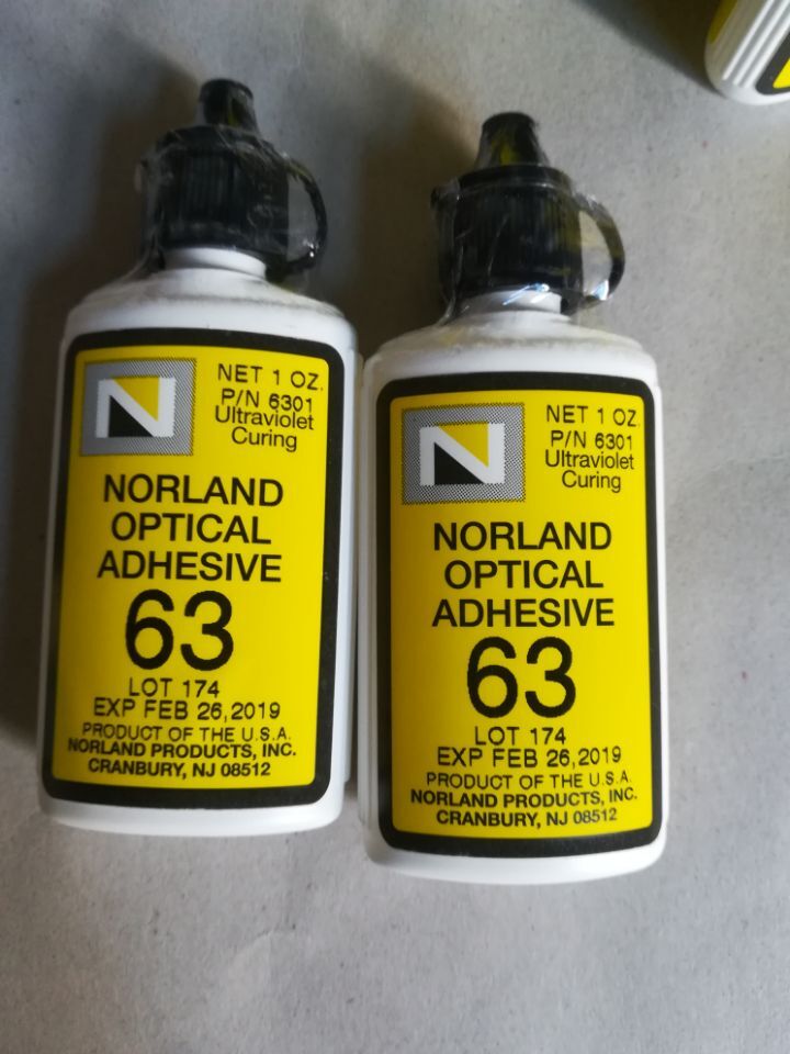 美國Norland紫外線UV固化光學膠NOA63,UV光固化膠