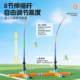 Children's badminton training device self-training singles rebounder