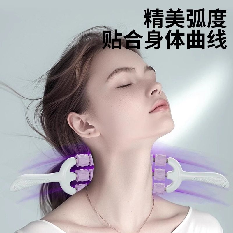 三排可弯曲按摩棒狼牙棒儿童感统长高训练肌肉放松滚轮轴腿部,淘宝优惠券,粉丝福利购,淘宝优惠卷