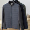 Hengyuanxiang stand-up collar cotton jacket for men in autumn and winter for middle-aged and elderly dads with zippers and wool lining warm jackets
