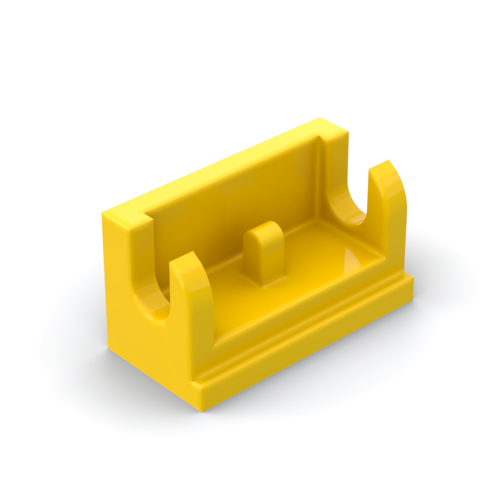 LEGO乐高零配件 3937 3938 6134 1x2铰链底座黄白米黑深灰红-图1