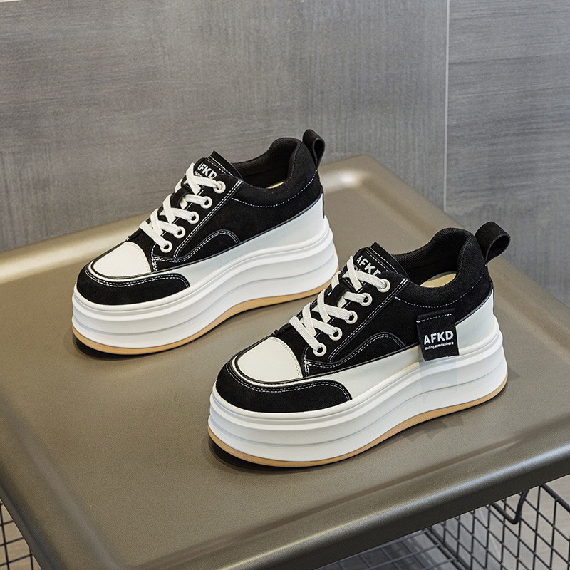 10厘米内增高女鞋厚底板鞋女2025新款小个子10公分小白鞋女高级感,淘宝优惠券,粉丝福利购,淘宝优惠卷