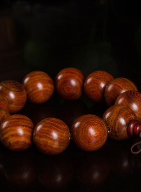 缅甸黄花梨木佛珠手串民族风