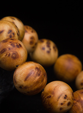 太行山满留疤文玩饰品念珠崖柏木