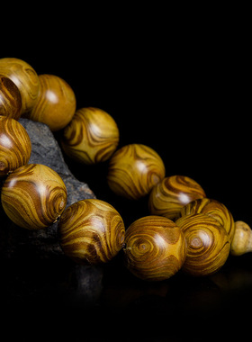 印度小叶紫檀柳六道佛珠链手串