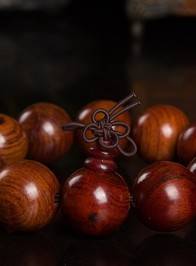 老挝紫檀饰品红木文玩男女款佛珠