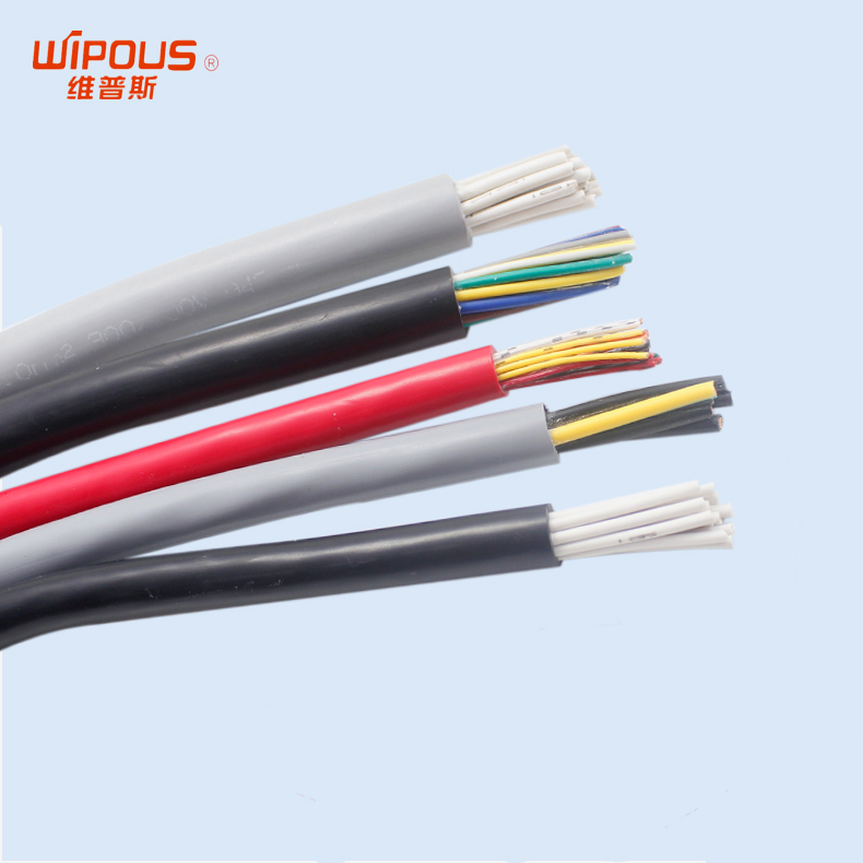 高柔性耐弯曲拖链电缆 2-50芯*0.3平方环保阻燃 弹性体PVC电缆