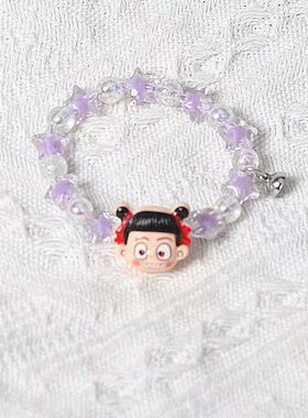哪吒同款发圈彩色手链