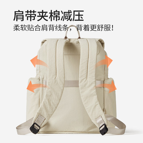 阿季户外旅行双肩包女士2026新款大学生书包旅游防水轻便小型背包 - 图2