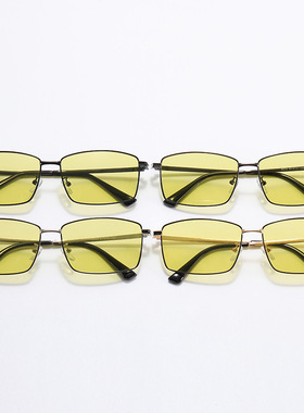 金属方形男士防远光灯变色防蓝光偏光太阳镜开车遮阳墨镜钓鱼眼镜