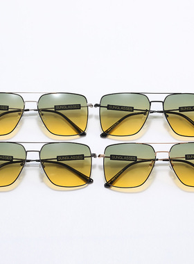 变色偏光日夜两用镜防远光灯偏光太阳镜男士金属开车遮阳钓鱼墨镜