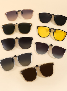 墨镜夹片2026年新款可上翻轻便太阳眼镜夹高清偏光近视眼开车专用