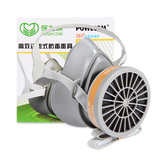 保为康3600防尘毒防异味两用面具喷漆甲醛家用头戴防烟雾电焊面具 - 图2