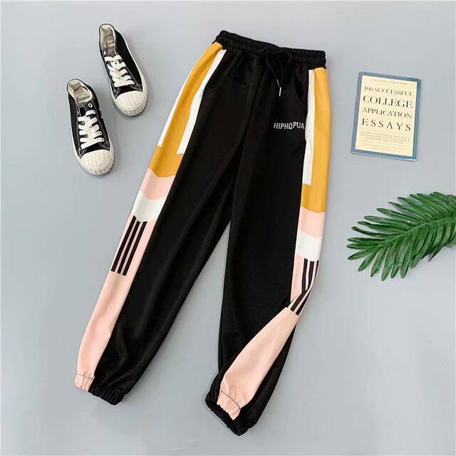 ໂສ້ງຂາຍາວ sweatpants ແບບໃຫມ່ຂອງແມ່ຍິງວ່າງ slimming