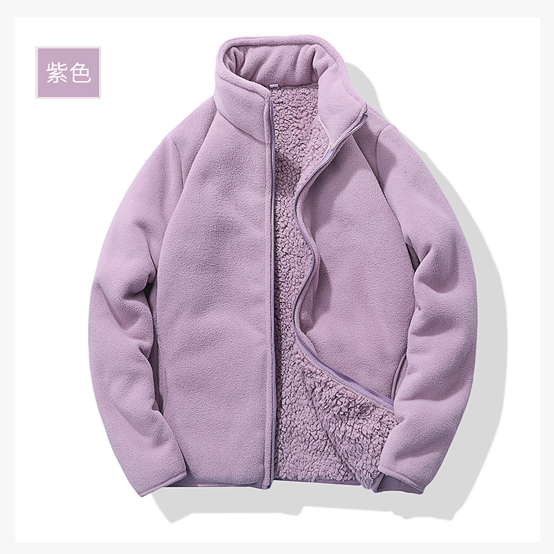男女同款2025羊羔绒外套加绒加厚保暖内穿立领抓绒衣外穿棉衣男装,淘宝优惠券,粉丝福利购,淘宝优惠卷