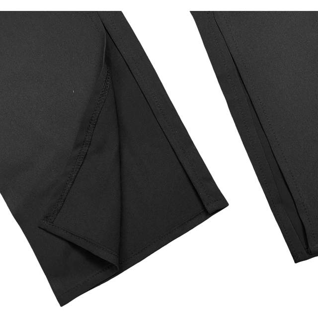 C1026 new spring women's slimming casual pants with side slit leg design fashionable trousers