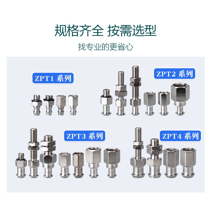 机械手真空吸盘金具支架ZPT1/ZPT2/ZPT3/ZPT4工业气动配件金具头-图1