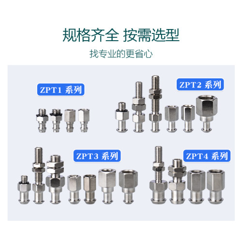 机械手真空吸盘金具支架ZPT1/ZPT2/ZPT3/ZPT4工业气动配件 金具头 - 图1
