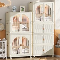 Free-to-install baby wardrobe Baby containing children small closet clothes finishing box plastic home snacks lockers