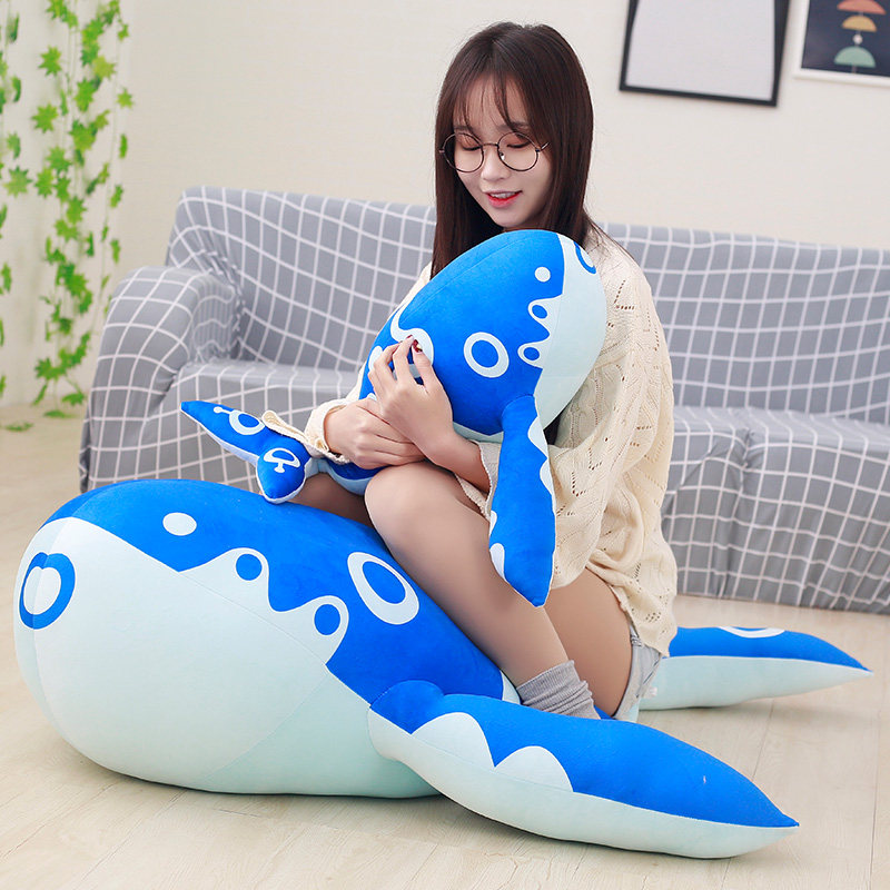 王者荣耀玩偶庄周的鲲抱枕王者荣耀毛绒玩具玩偶娃娃公仔可爱睡觉抱枕礼物周边