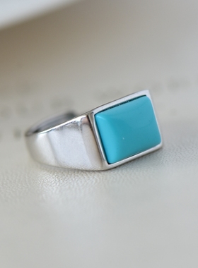 男女款S925纯银玉石镶嵌戒指空托