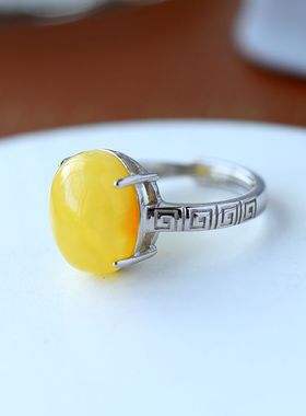 男女款S925纯银四爪镶嵌戒指空托