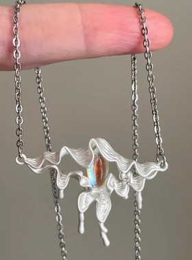 【如梦似幻的花影】小众设计感项链女锁骨链高级感吊坠ins风配饰