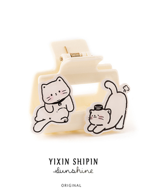抓夹亚克力日韩猫咪发卡