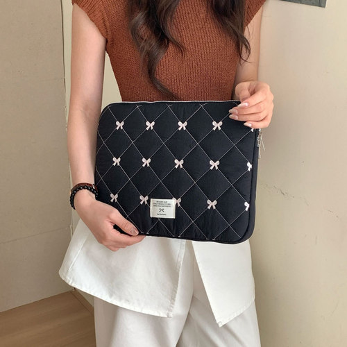 防震内胆包13.3寸笔记本电脑包14寸女2025新款甜美华为联想thinkbook14.5小米pro15苹果macbook16防水收纳包 - 图3