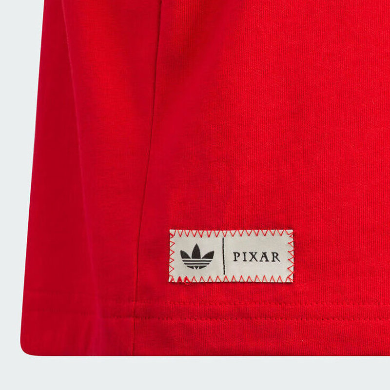阿迪达斯三叶草玩具总动员连帽半截袖男女大童红色短袖T恤 KV6595,淘宝优惠券,粉丝福利购,淘宝优惠卷