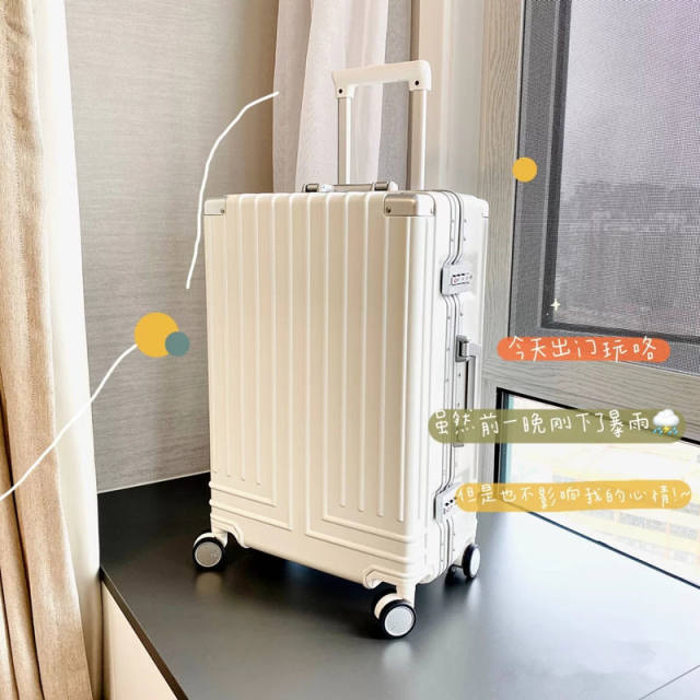 Dream traveler aluminum box tie box universal wheel high -value luggage female durable secret SIZE suitcase male 20 24 inches