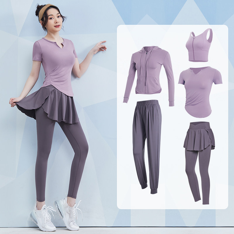 健身服女夏季专业跑步紧身运动服短袖网红气质普拉提训练瑜伽套装,淘宝优惠券,粉丝福利购,淘宝优惠卷