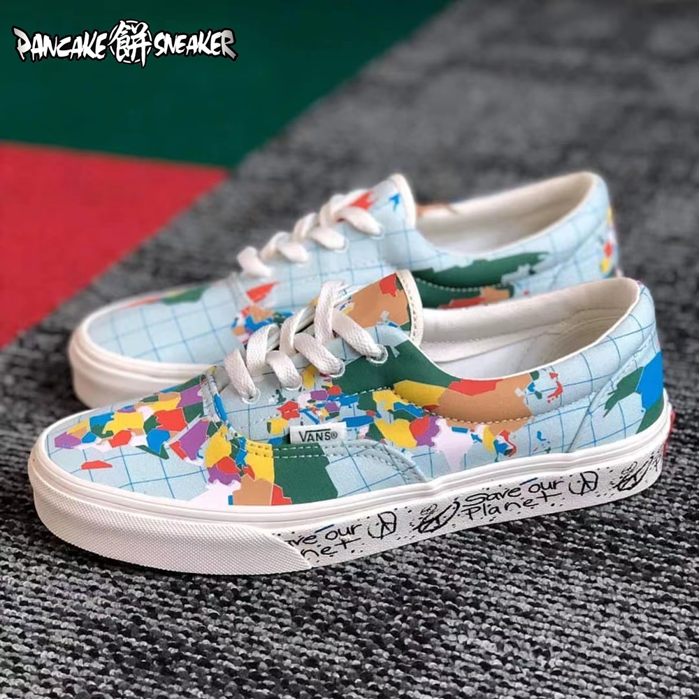 Vans Save Our Planet Sk8 Hi Era联名黑白彩色男女鞋VN0A4BV8T2V - 图1