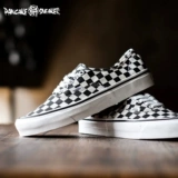 Vans Authentic 44 DX Anaheim Chess Board Grid Черно -белая мужская холст