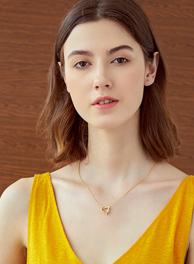 Missure原创设计18k金锆石项链