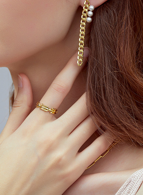 Missure原色系列玫瑰花18k金女