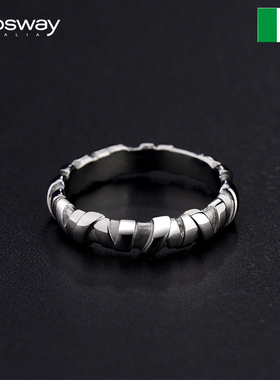 brosway欧美品牌轻奢男银色戒指