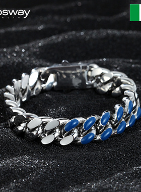 brosway钛钢古巴手链男女