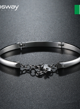 brosway简约风之魂钛钢男生手链