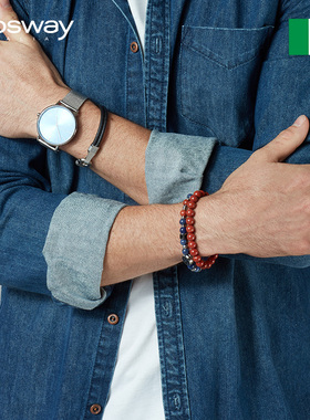 brosway时尚风潮流钛钢男友手链