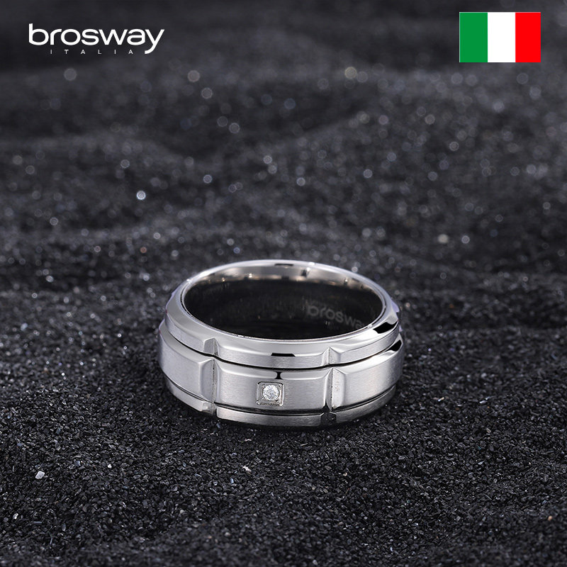 Brosway European and American fashionable titanium steel ring for men