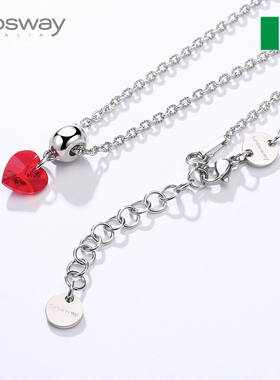 brosway水晶挂坠锁骨链女士项链