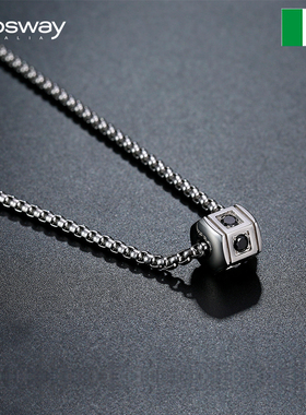 brosway立方体男士项链轻奢